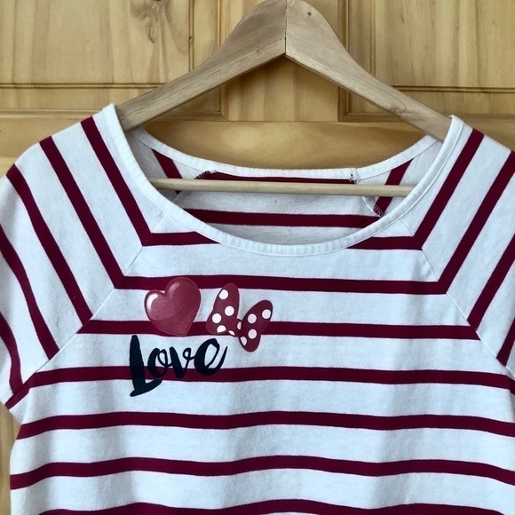 Vintage Disney Destinations scoop neck tie front crop tee M - Picture 4 of 10